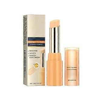 Vitamin C Eye Balm Stick with Peptides for Dark Circles, Brightening and Hydrating Cream (6PCS)