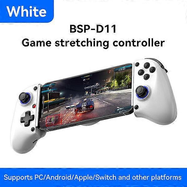 Bluetooth Game Controller, Hall Trigger Turbo Burst, Mechanical Buttons with Silicone Protection, Multi-Device Universal Stretchable Controller