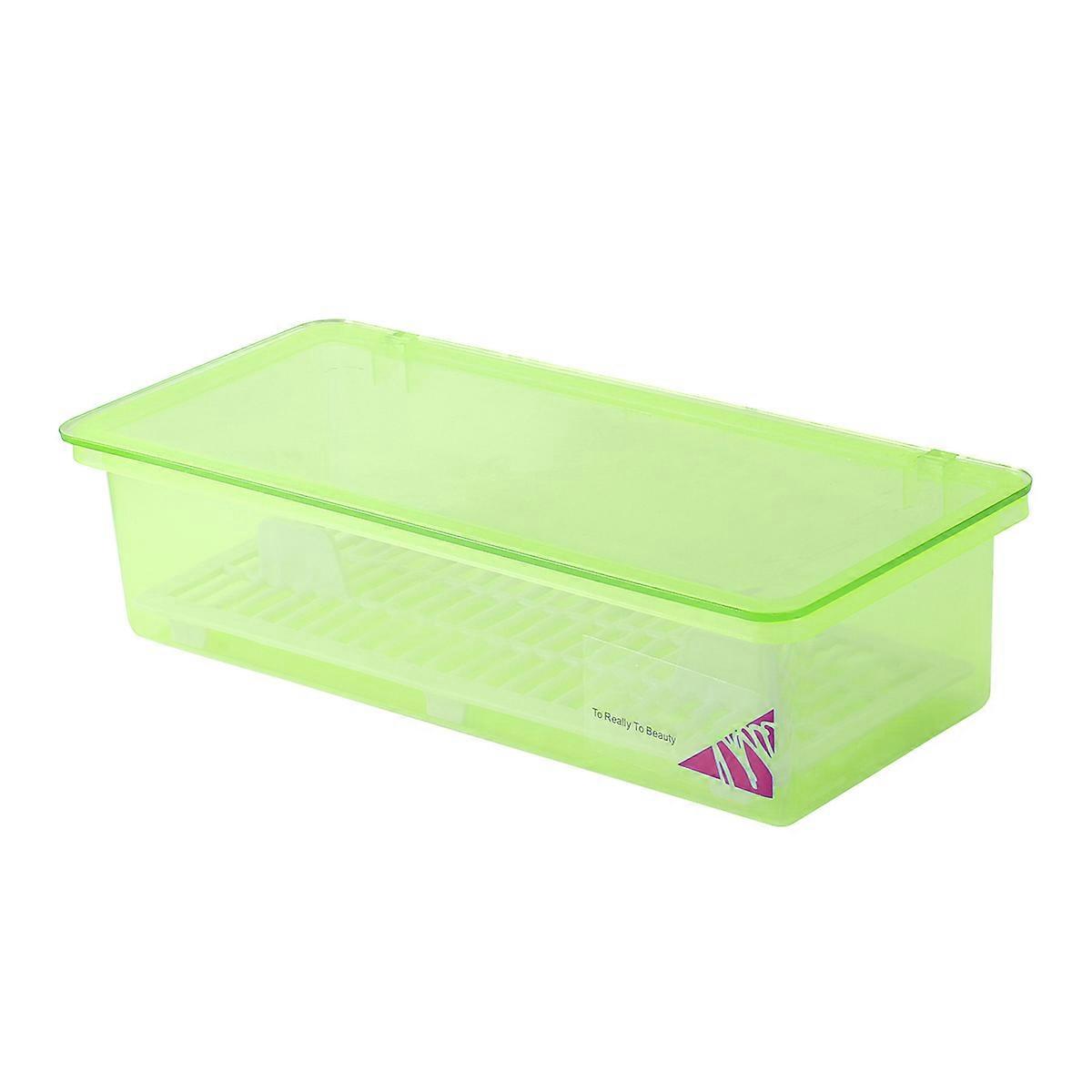 Chopsticks Drain Storage Box for Kitchen Chopsticks Storage Green