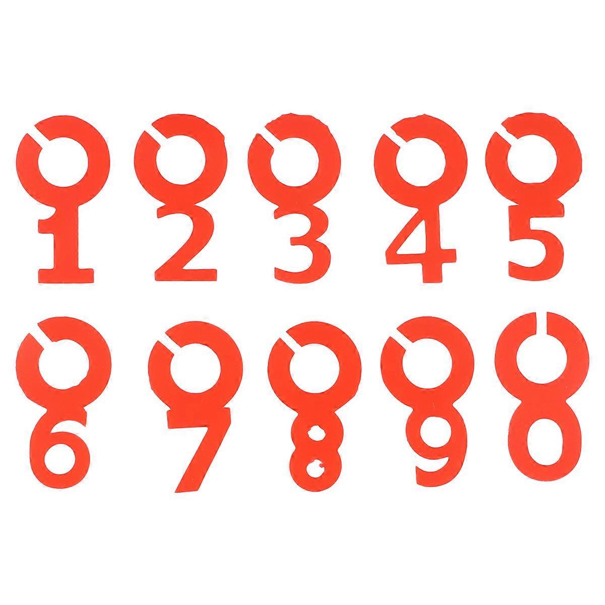 Glass Identification Marker Silicone for Red 20Pcs