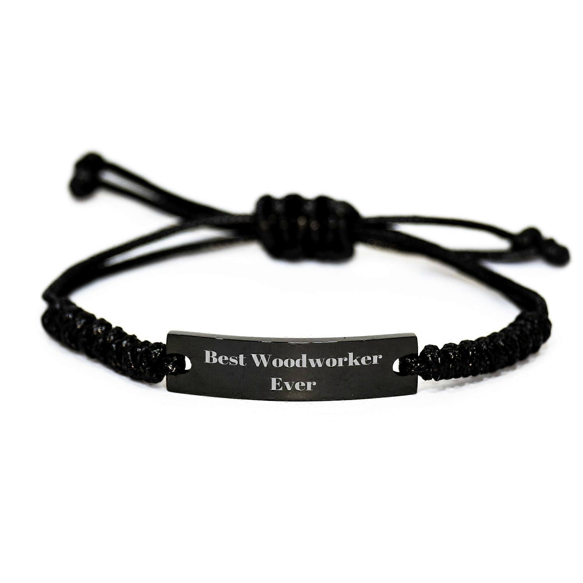 Woodworker Rope Bracelet for Men Adjustable Durable Braided Gift for Carpentry Work