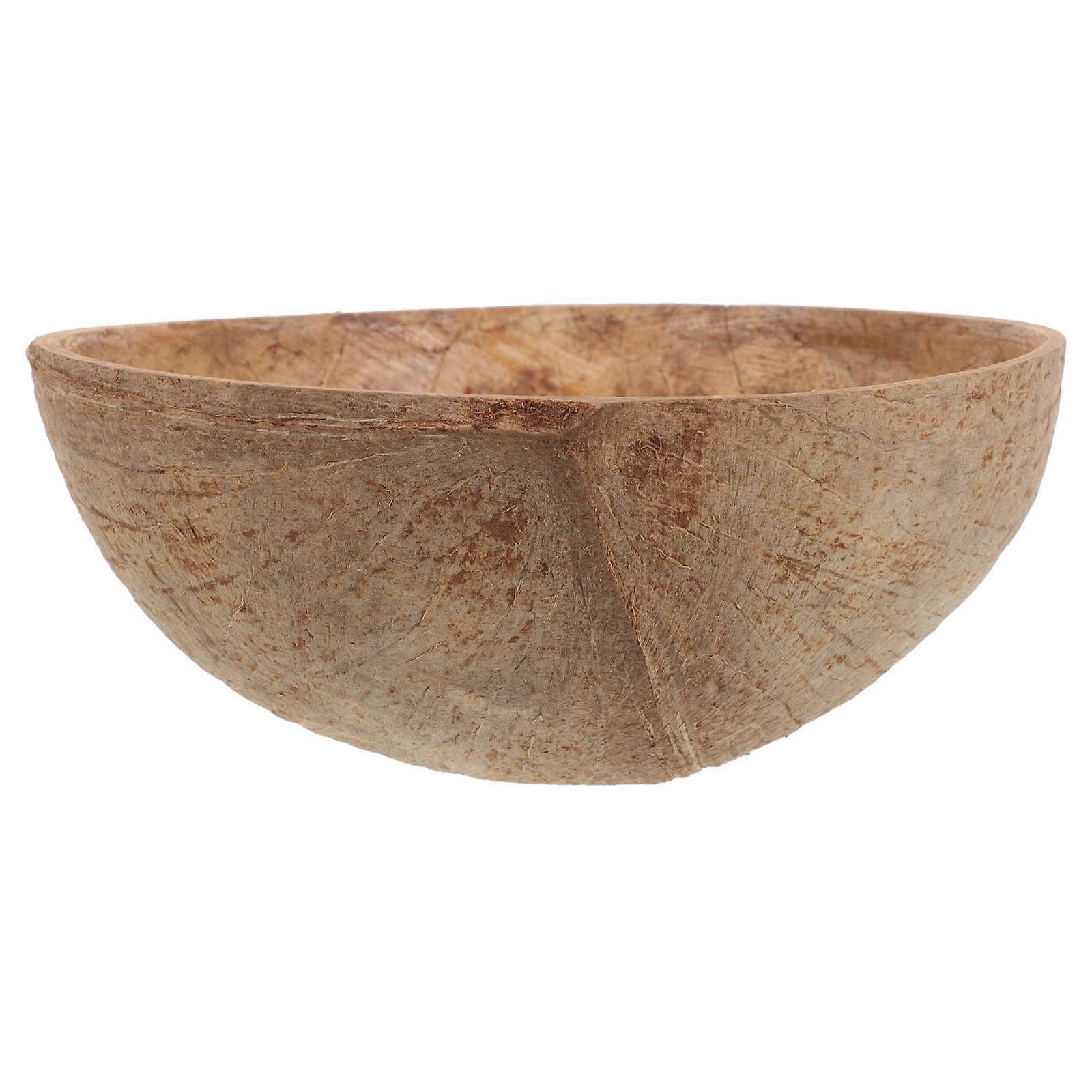 Coconuts Shell Candle Holder for Storage Natural Light Brown Candle Bowl