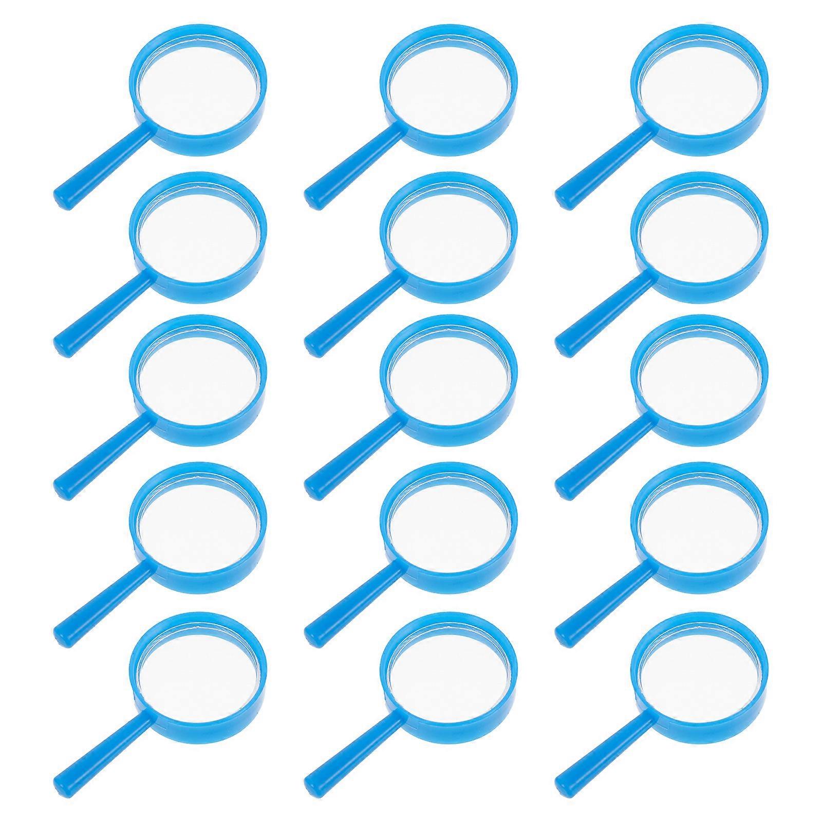 Plastic Magnifier Unique Portable Magnifier for Observation 15Pcs Set