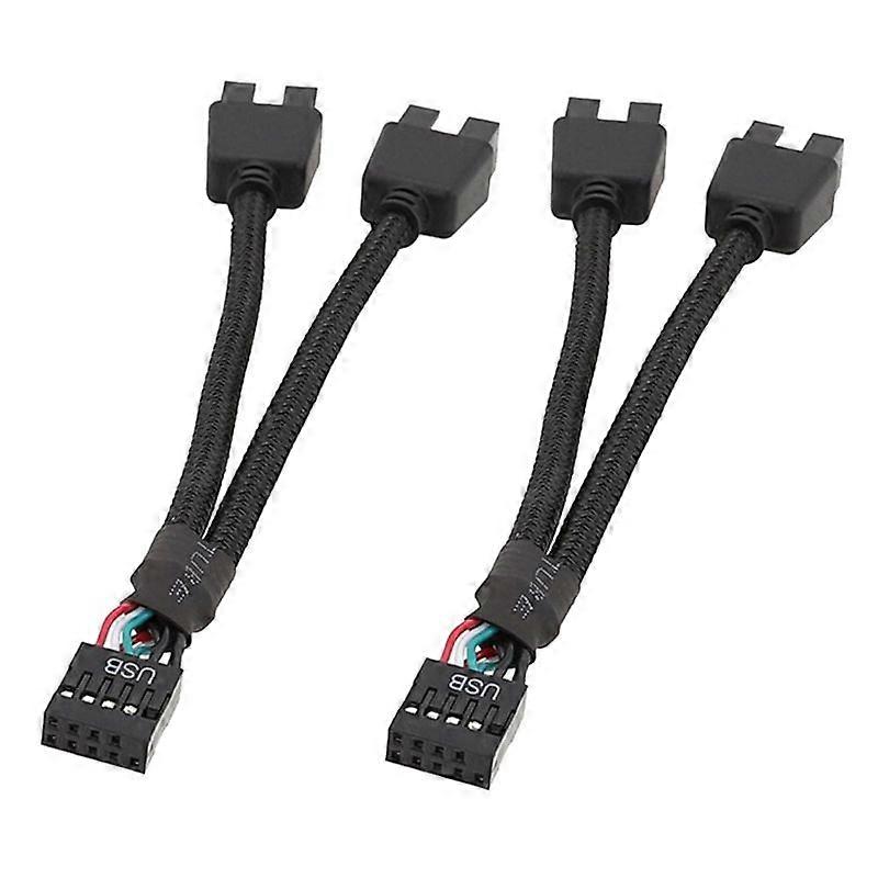 2 Pcs Placa-mãe de Computador Cabo de Extensão USB