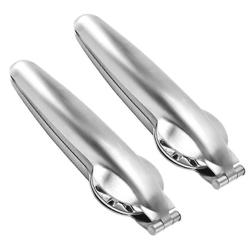 Stainless Steel Chestnut Clip for Removing Walnut Shell 2Pcs Nut Opener