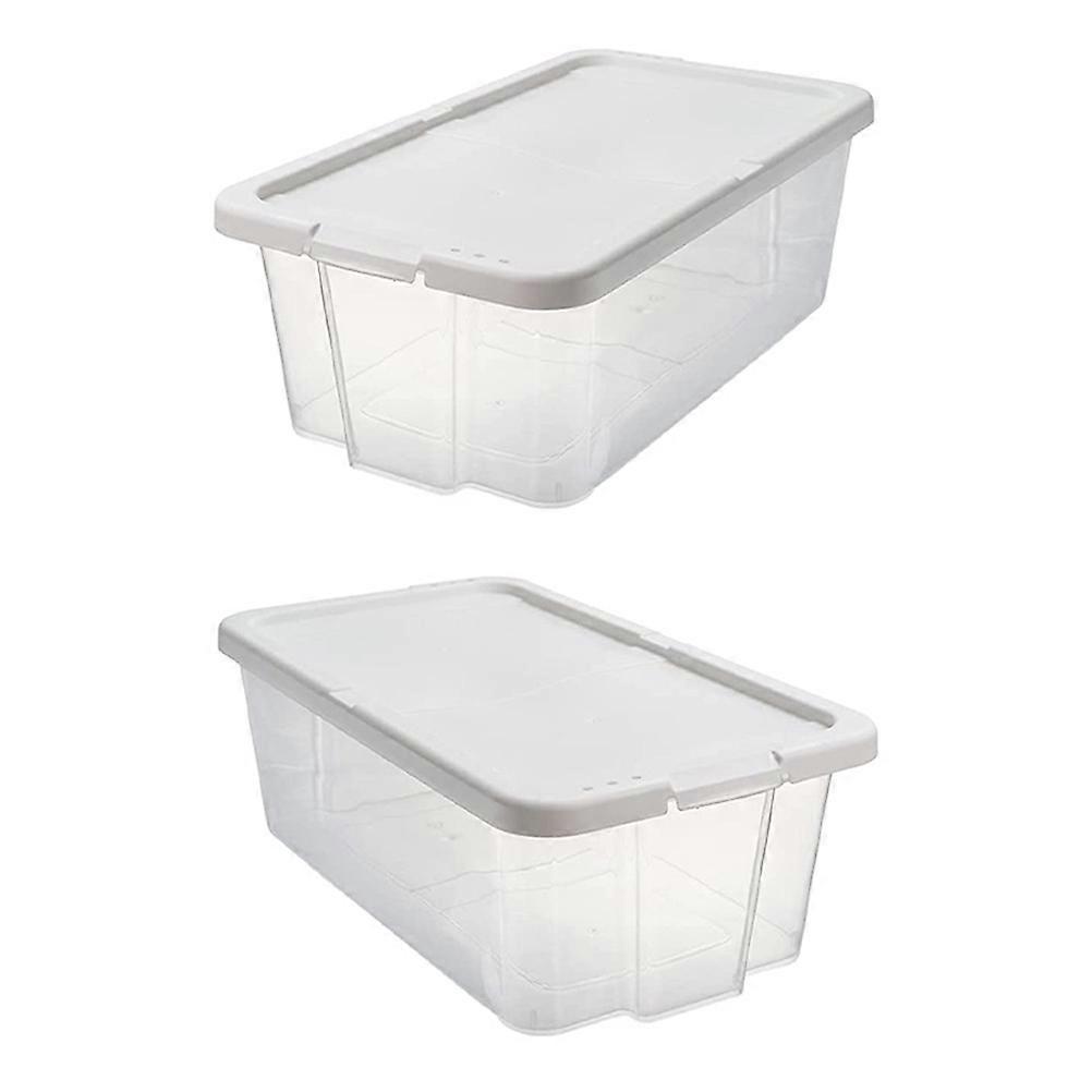 Shoes Storage Case Plastic for Storage 2Pcs Transparent Display Boxes