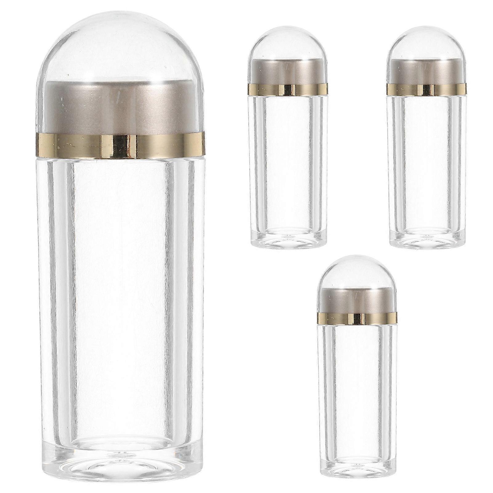 Plastic Pill Bottles for Storage 4Pcs Small Sample Containers with Caps
