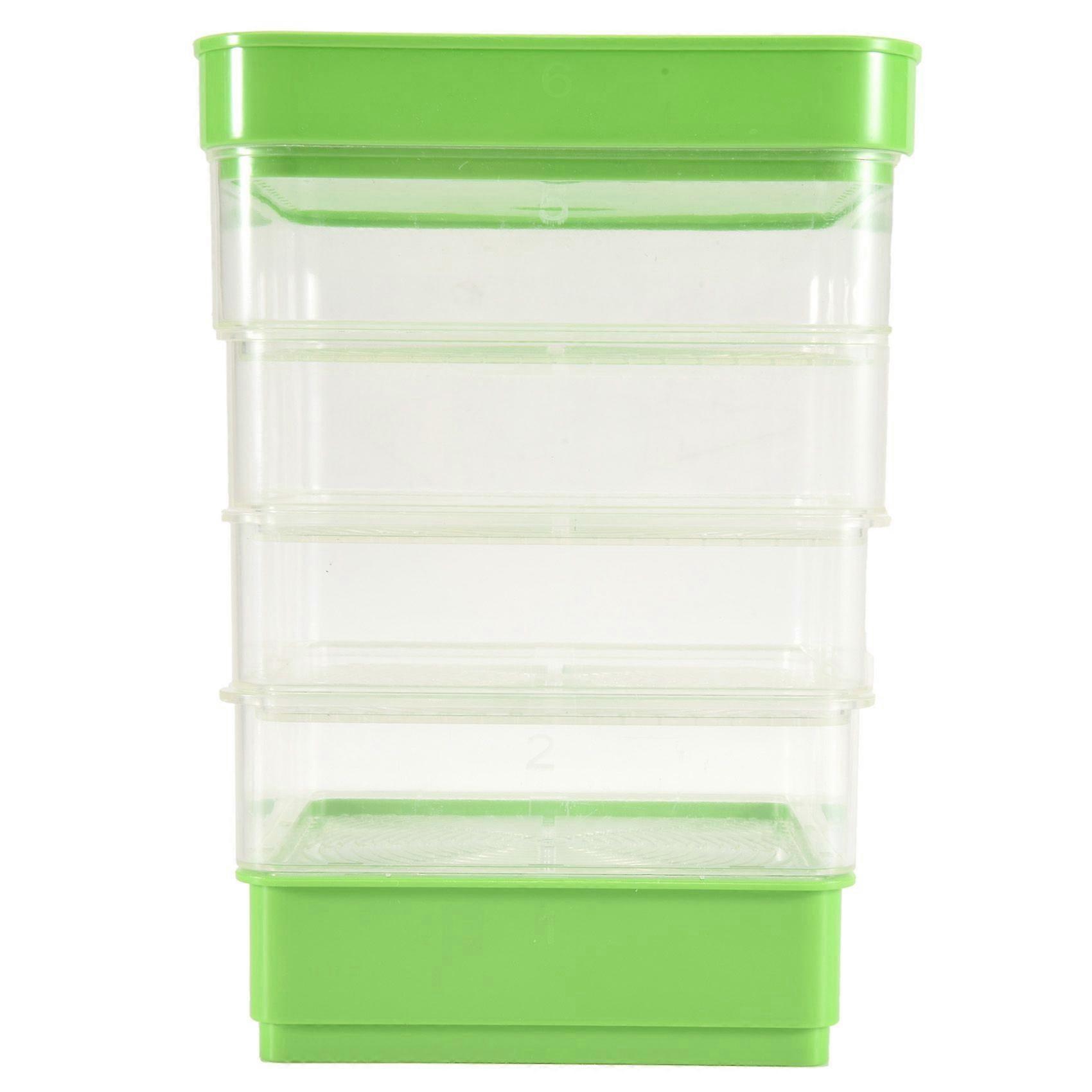 Bean Seed Germination Kit, Micro-Green Plant Growing Tray, Drain Tray, Four-Tier Stackable Sprout Growing Kit