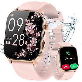 Smartwatch LC211 (2,01 inch - Route volgen - Bellen - Waterdicht tot 10 meter - Roze) Roze Schermgrootte 2,01 inch