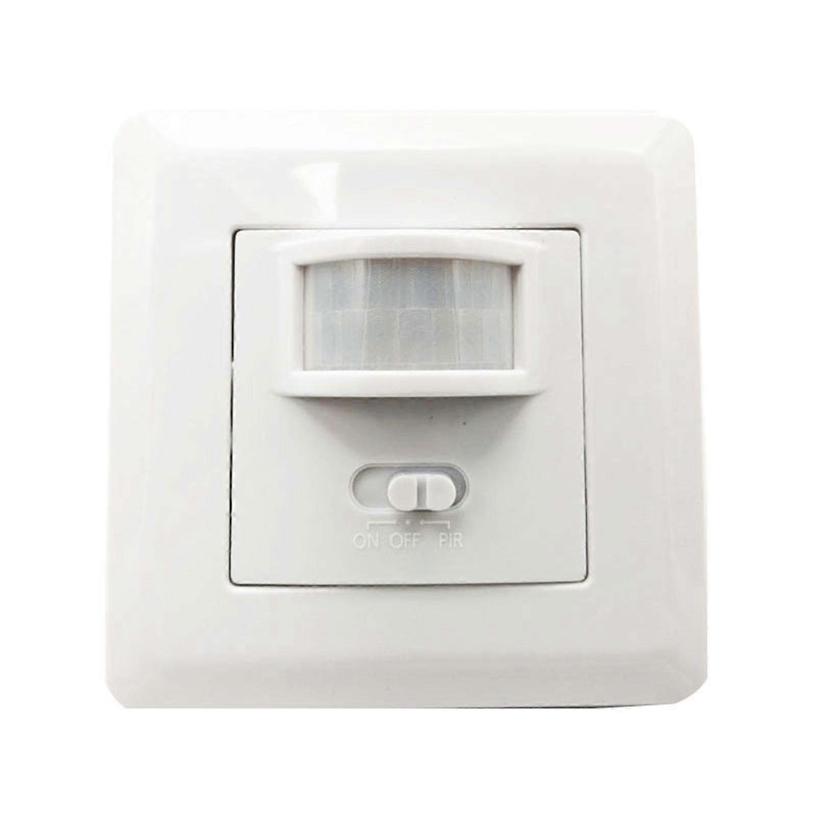 Motion Sensor Light Switch Flame Retardant Wide Sensing Angle No Neutral Required PIR Sensor Wall