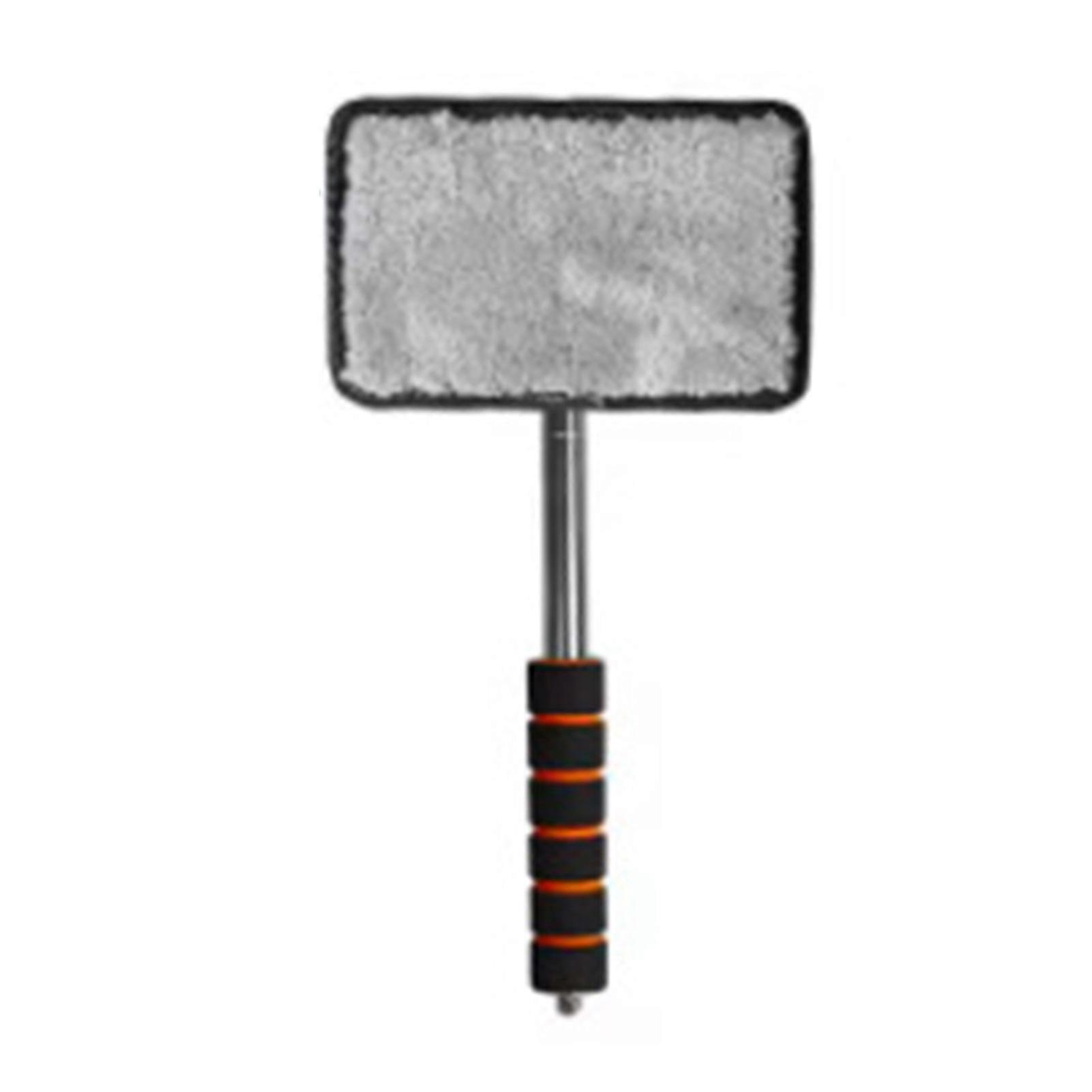 Car Windshield Cleaner Tool with Extendable Handle Reusable Microfiber Pads Expandable Cleaning