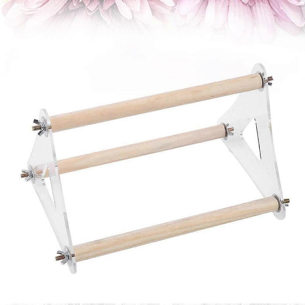 Parakeet Parrot Bird Toy Stand Balance Coordination Triangular