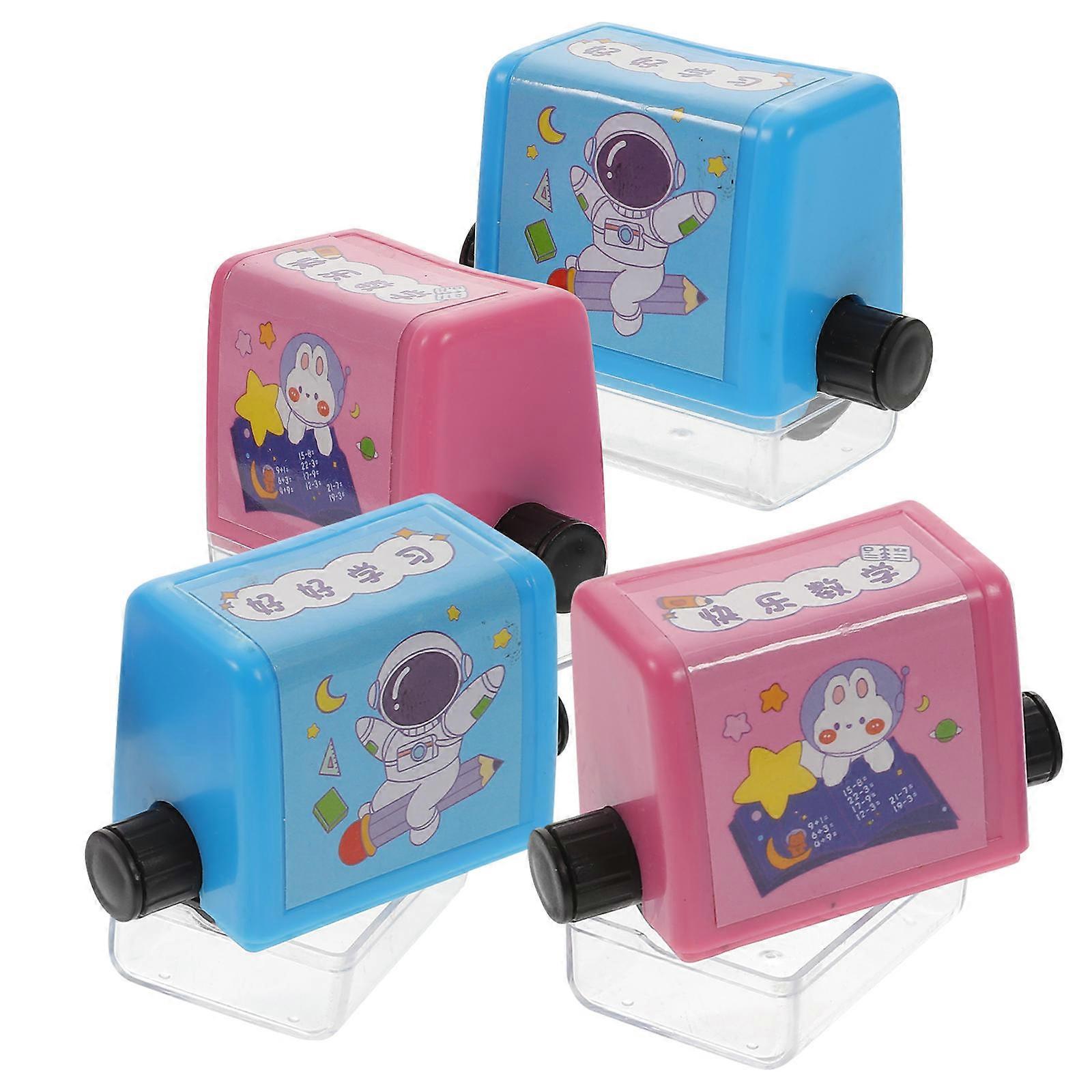 Math Roller Compact Math Stamp for Learning with 4Sets