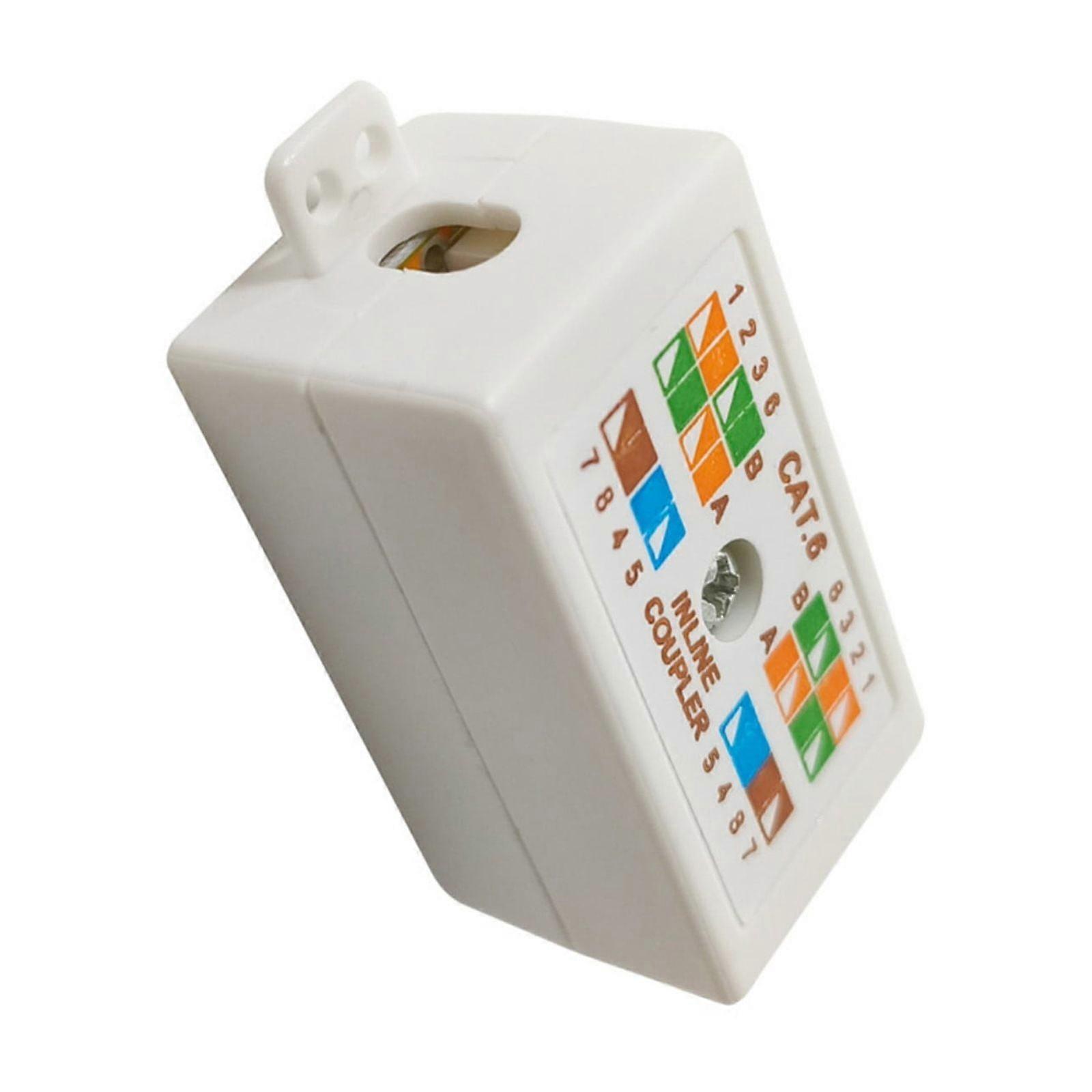 Professional CAT6 Ethernet Junction Box Replacement For Secure Connection Coupler Joiner Quick Ethernet Cable Connection