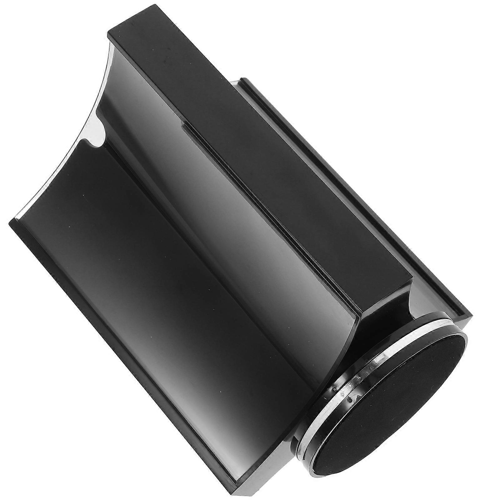 Black Acrylic Rotating Menu Stand for Tabletop Display