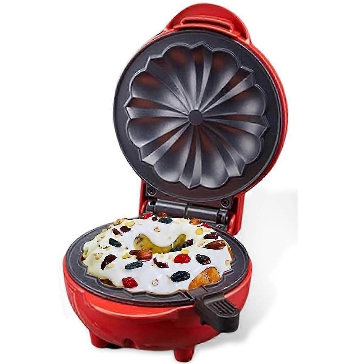 Mini Cake Maker Household Breakfast Machine - Electric Non-Stick Cake Maker for Quick Breakfasts an