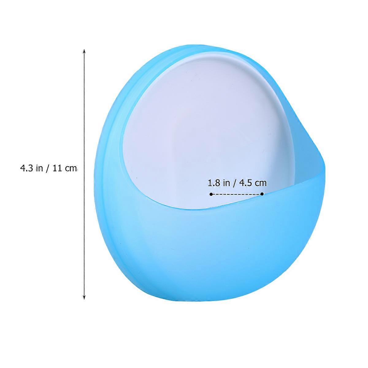 Wall-Mounted Suction Cup Soap Dish Blue Multi-Functional Soap Holder