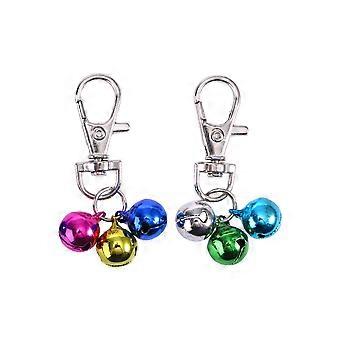 Dog Collar Bell for Pet Use 2Pcs Mini Assorted Color Bells