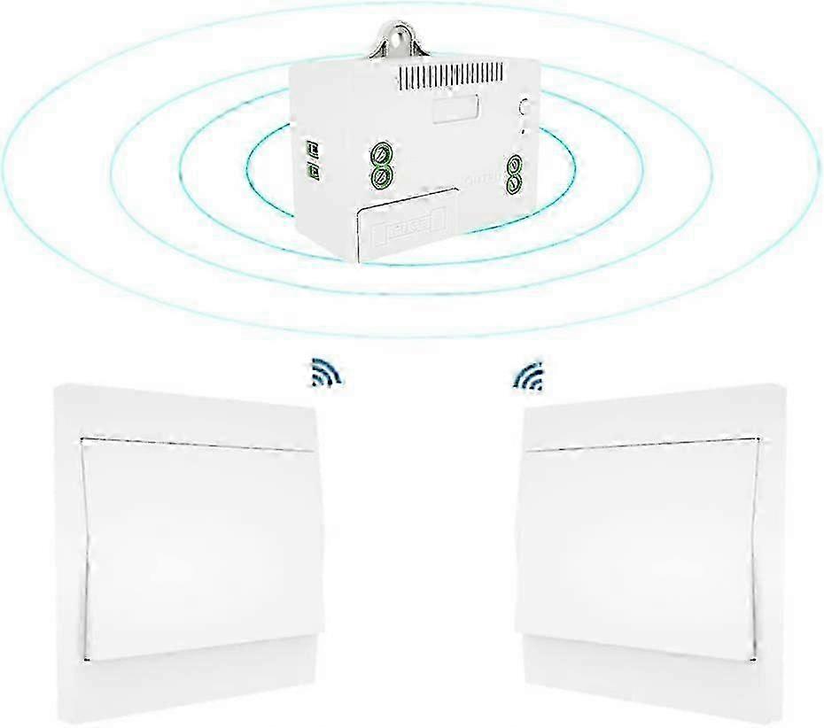 110-220V Wireless Light Switch and Receiver Kit Self-powered