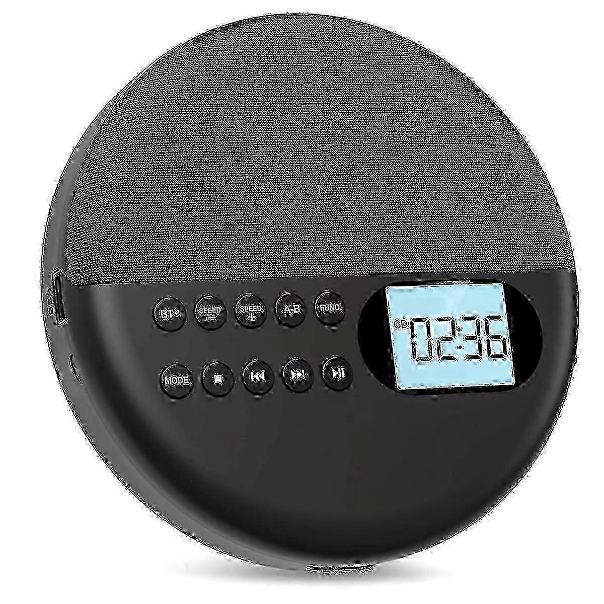 Reproductor de CD recargable Bluetooth con pantalla LCD,x