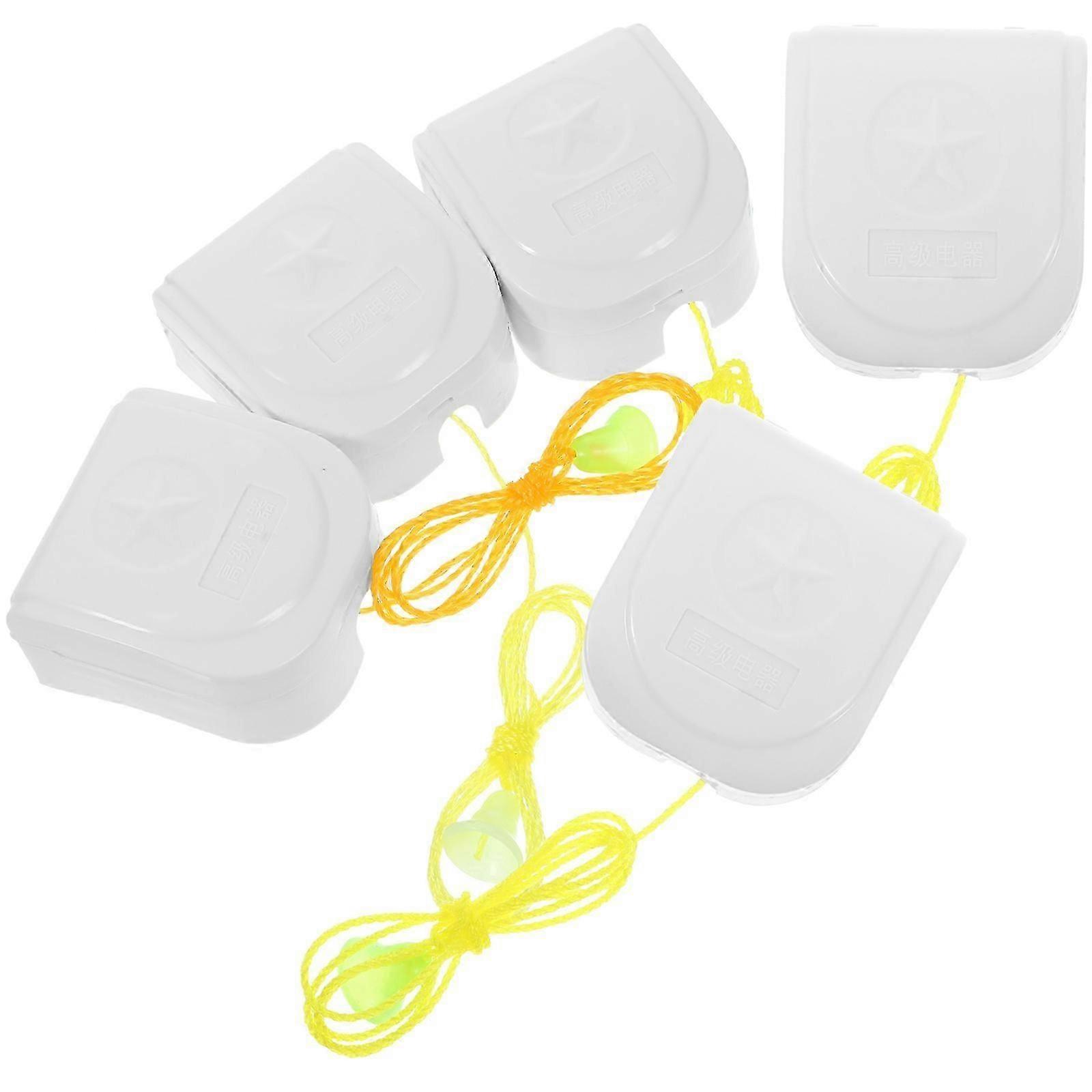 Plastic Pull Rope Switch for Lamp Light 5Pcs Durable Pulling Rope Wall Switch