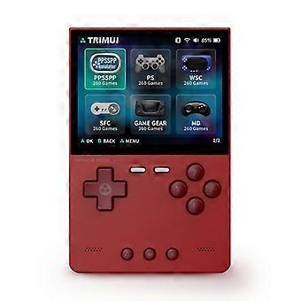 Console portatile Trimui Brick, schermo IPS da 3,2 pollici, 1024*768, batteria da 3000 mAh, open source, colore rosso.