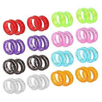 Assorted Color Silicone Rings for Scissors with Protective Grip 64Pcs Set