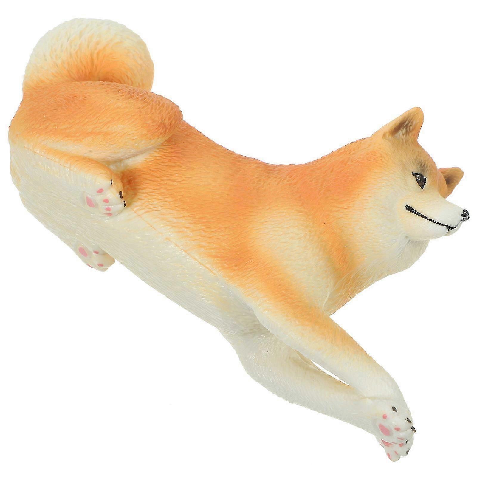 Dog Figurine Simulation for Decoration Plastic Model