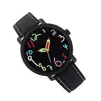 Cartoon Pattern Children Watch Waterproof Quartz Watch 1Pcs Wristwatch
