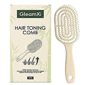 Luxeveria Hair Toning Comb for Natural Shine - Detangling Brush for Women Girls