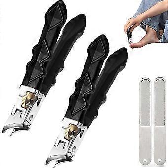 Toenail Clippers for Thick Nails with Wide Jaw Opening, Splashproof Design for Seniors and Men