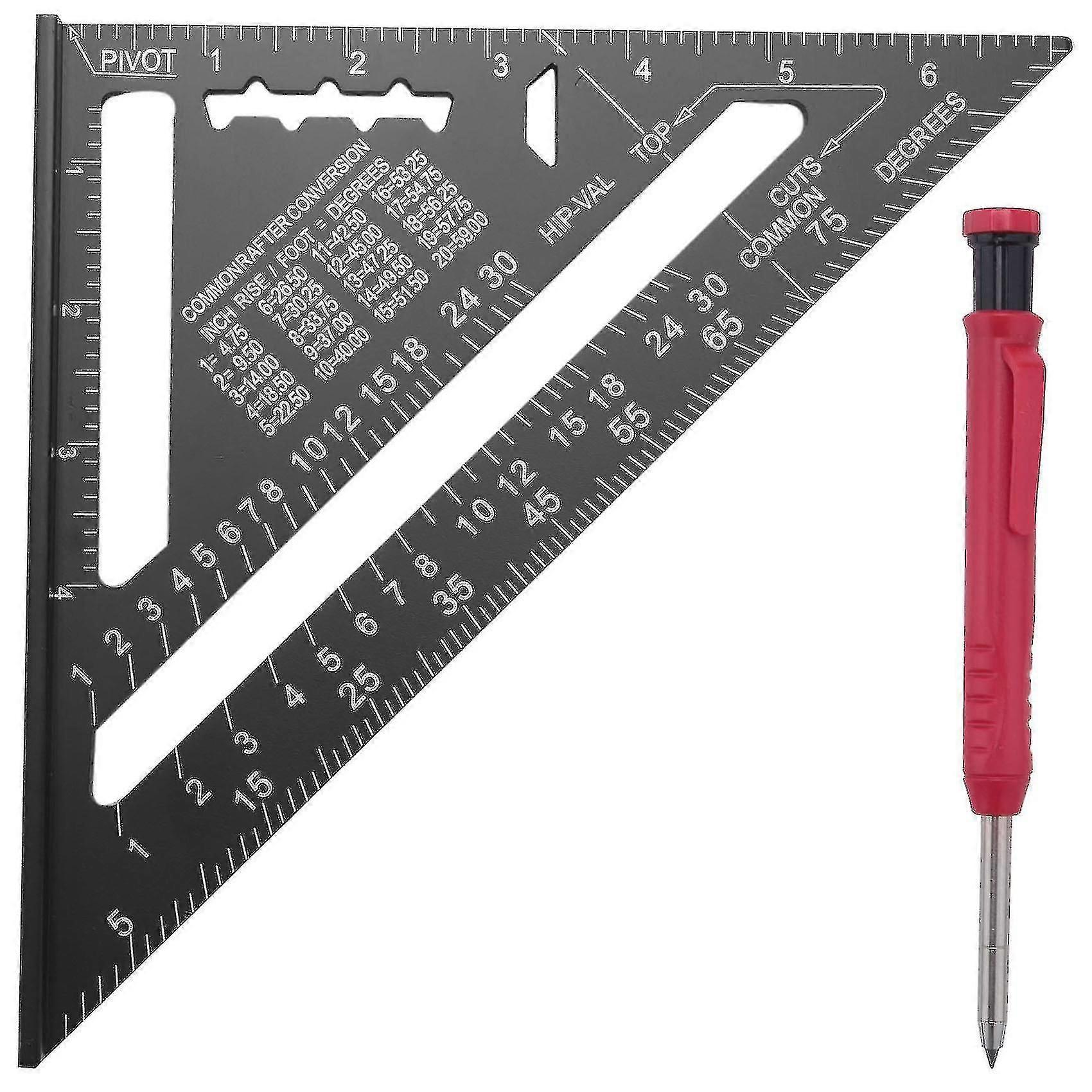 Carpenter Pencil Tool Set, Marking Gauge Protractor, For Woodworking