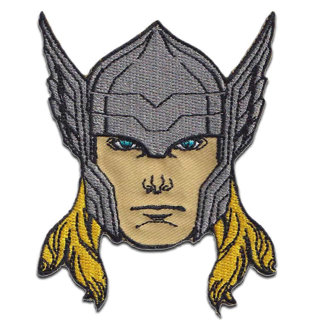 Marvel © Avengers Thor Head - patch, iron-on patch, size: 9 x 7.2 cm