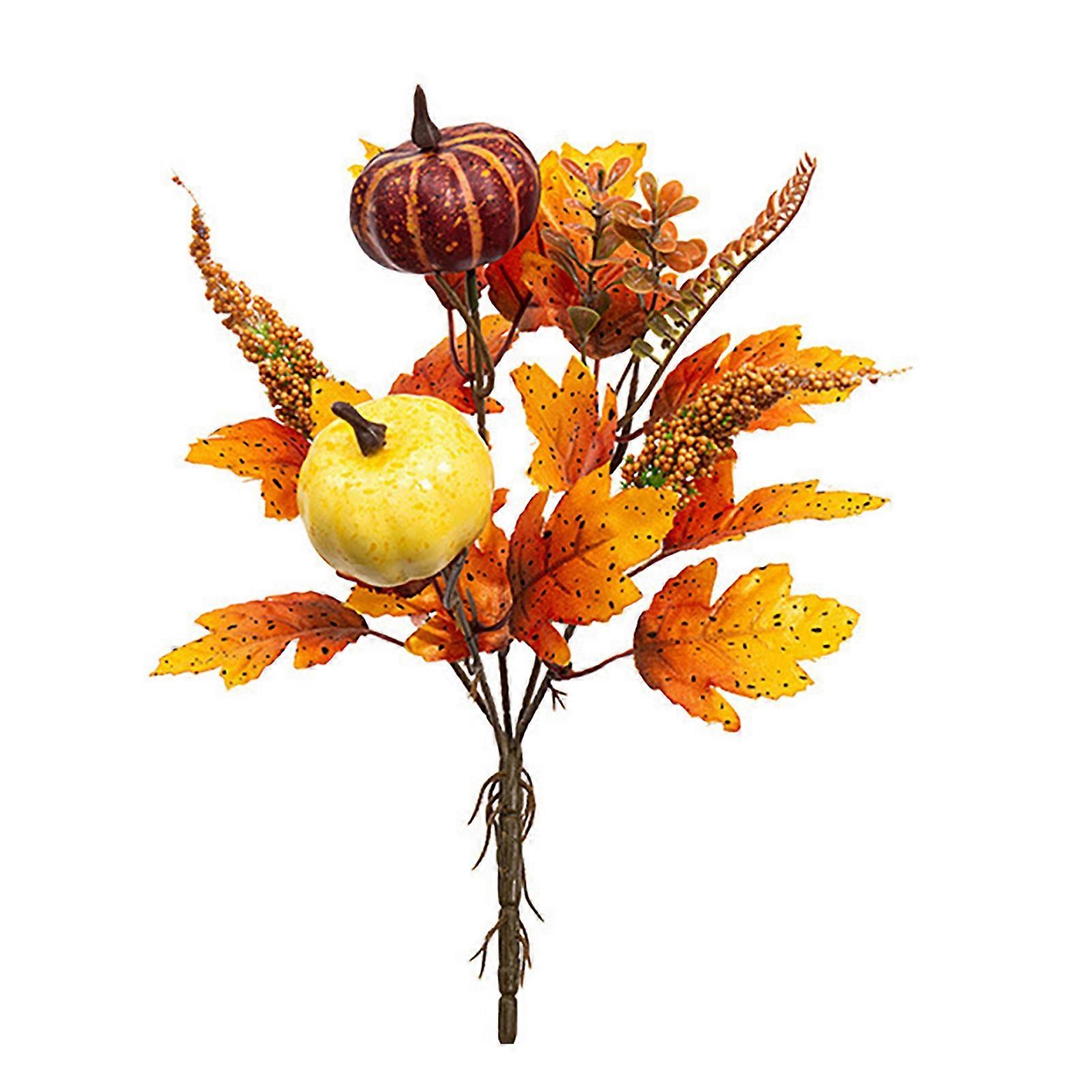 Fall Bouquet - Fabric Pumpkins And Sunflowers - Rustic Decor For Dining Table