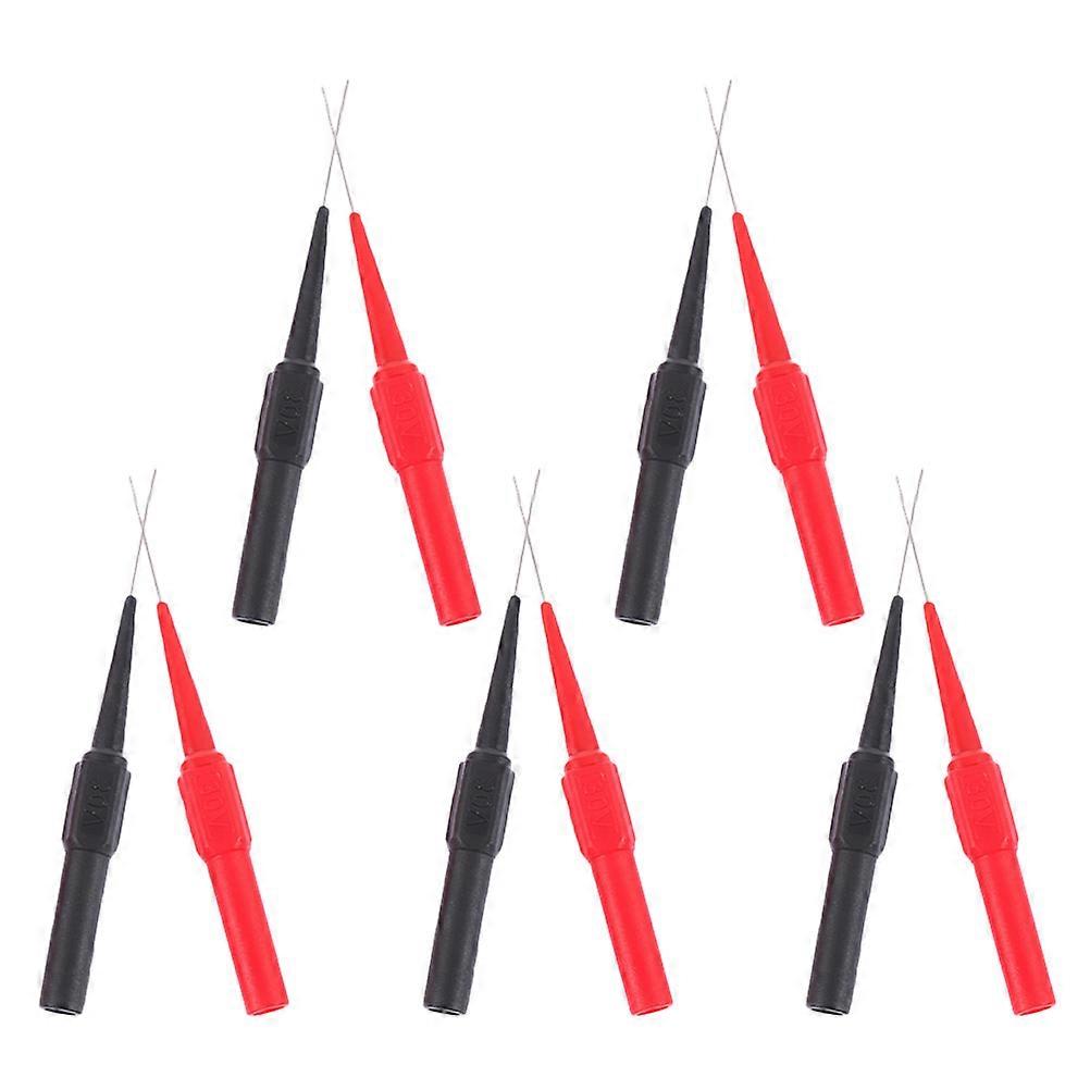 Wire Piercing Probe Test Tools for Multimeter 10Pcs Needle Piercing Set