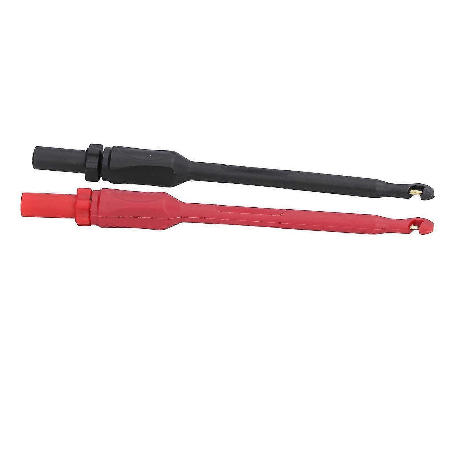 Multimeter Test Hook Brass PA Material 4mm Plug Good Flexibility Safe Durable CNC Process High Accuracy Piercing Probe