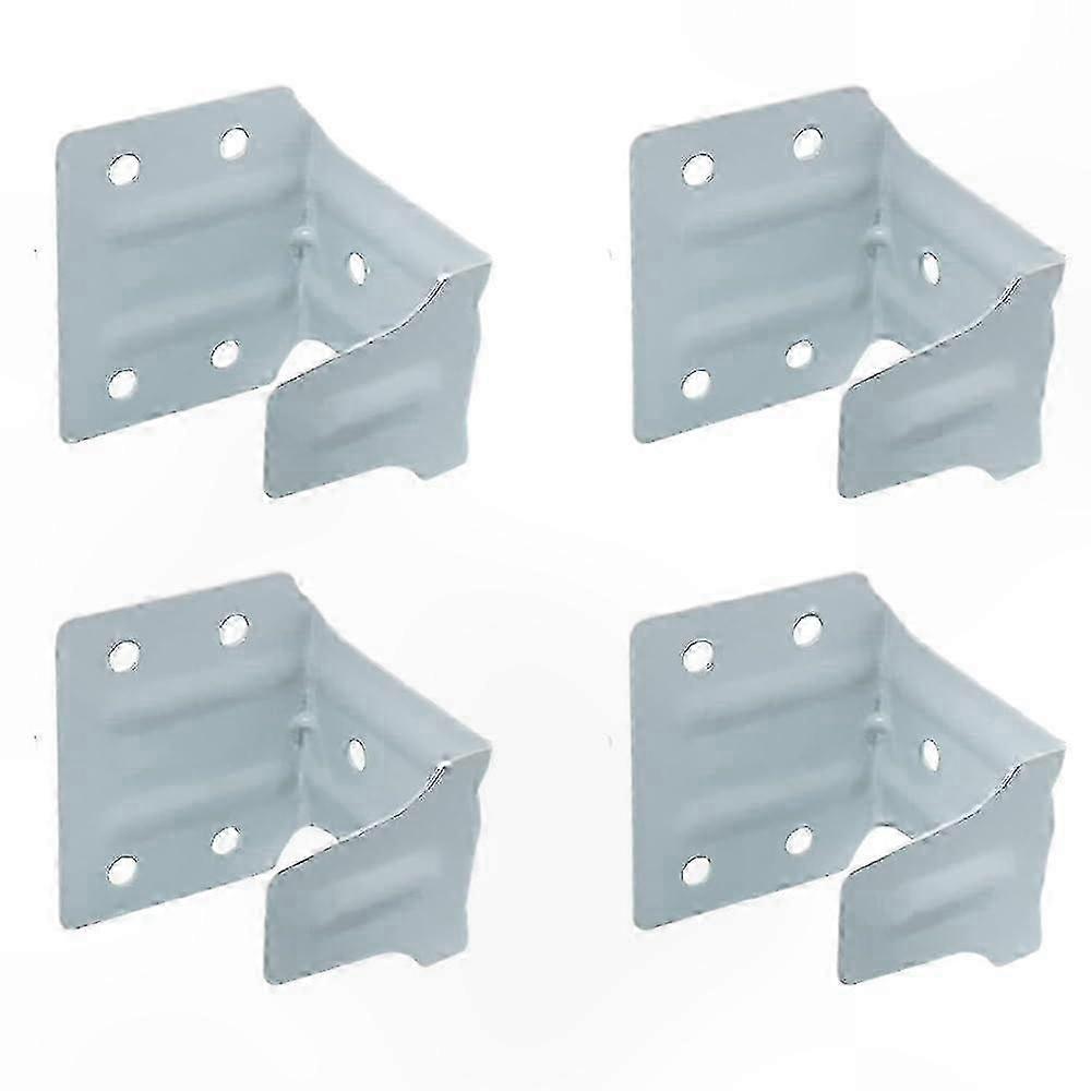 4 Pack White 2' Low Profile Center Support Brackets for Mini Blind Mounting