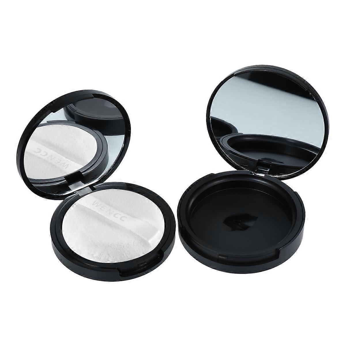 Compact Box Round Case for Holding Cream Use 2Pcs