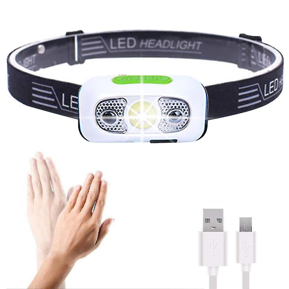 1pcs Rechargeable Headlamp,led Headlamp,head Lamps,white Red Lights