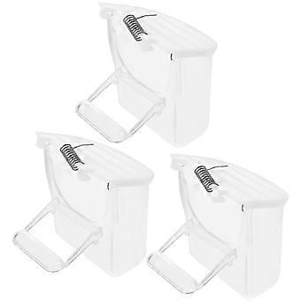3Pcs Hängender Papagei Futterfeeder Kunststoff Vogelfutter Behälter Vogelkäfig Futterautomat