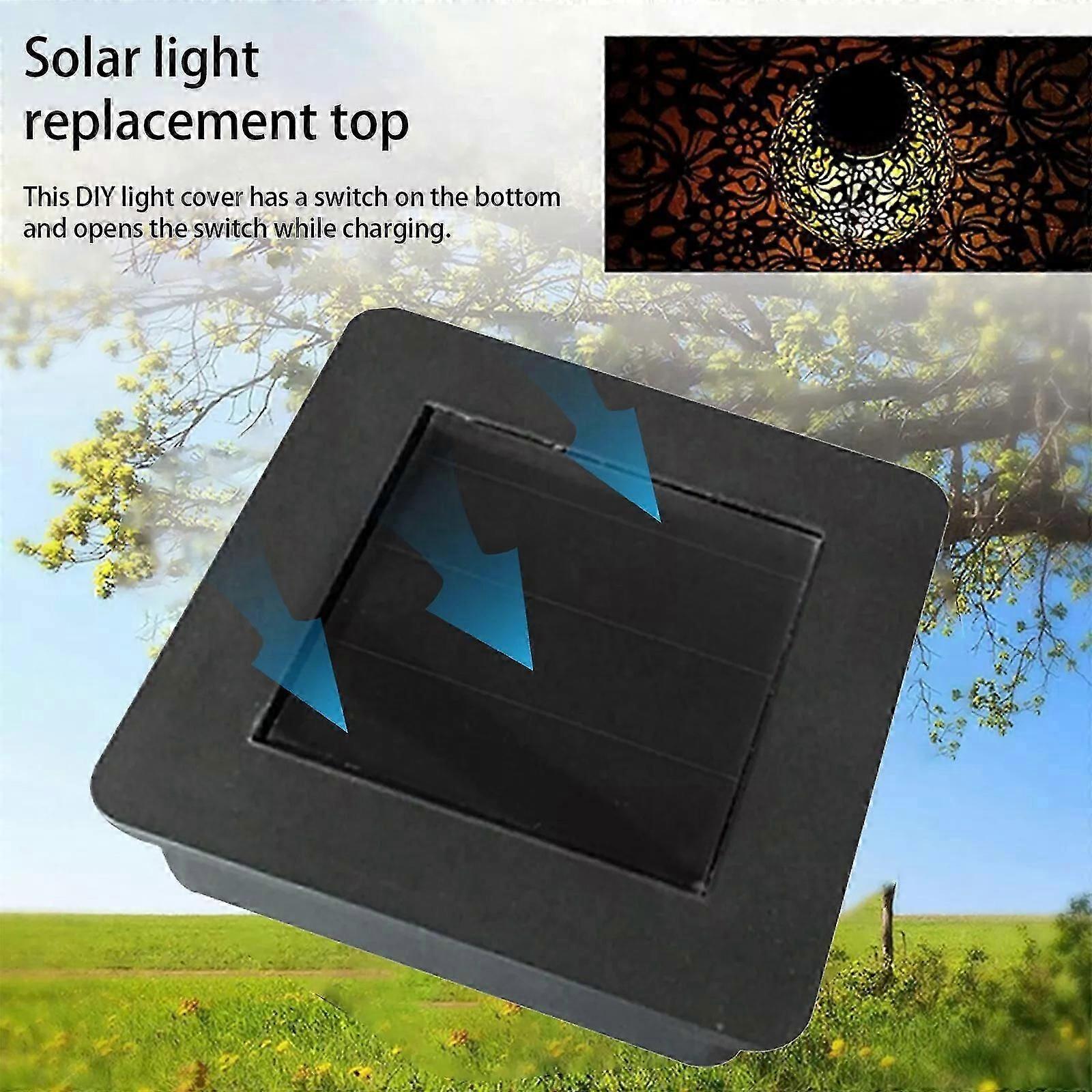 2PCS / 4PCS Solar-Light Replacement Top Square Solar Panel Top Replacement jy