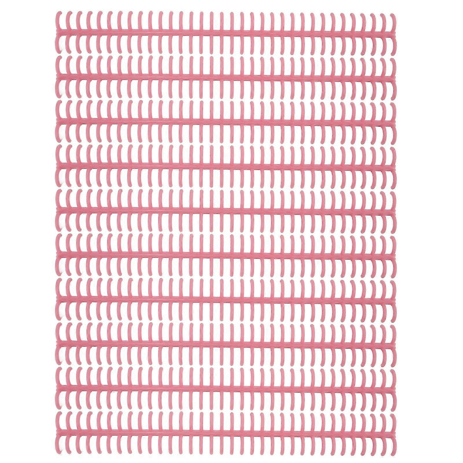 10PCS 34 Hole Binding Spine Plastic Split Loose Leaf Rings Detachable Binding Loop 12mm Diameter Pink