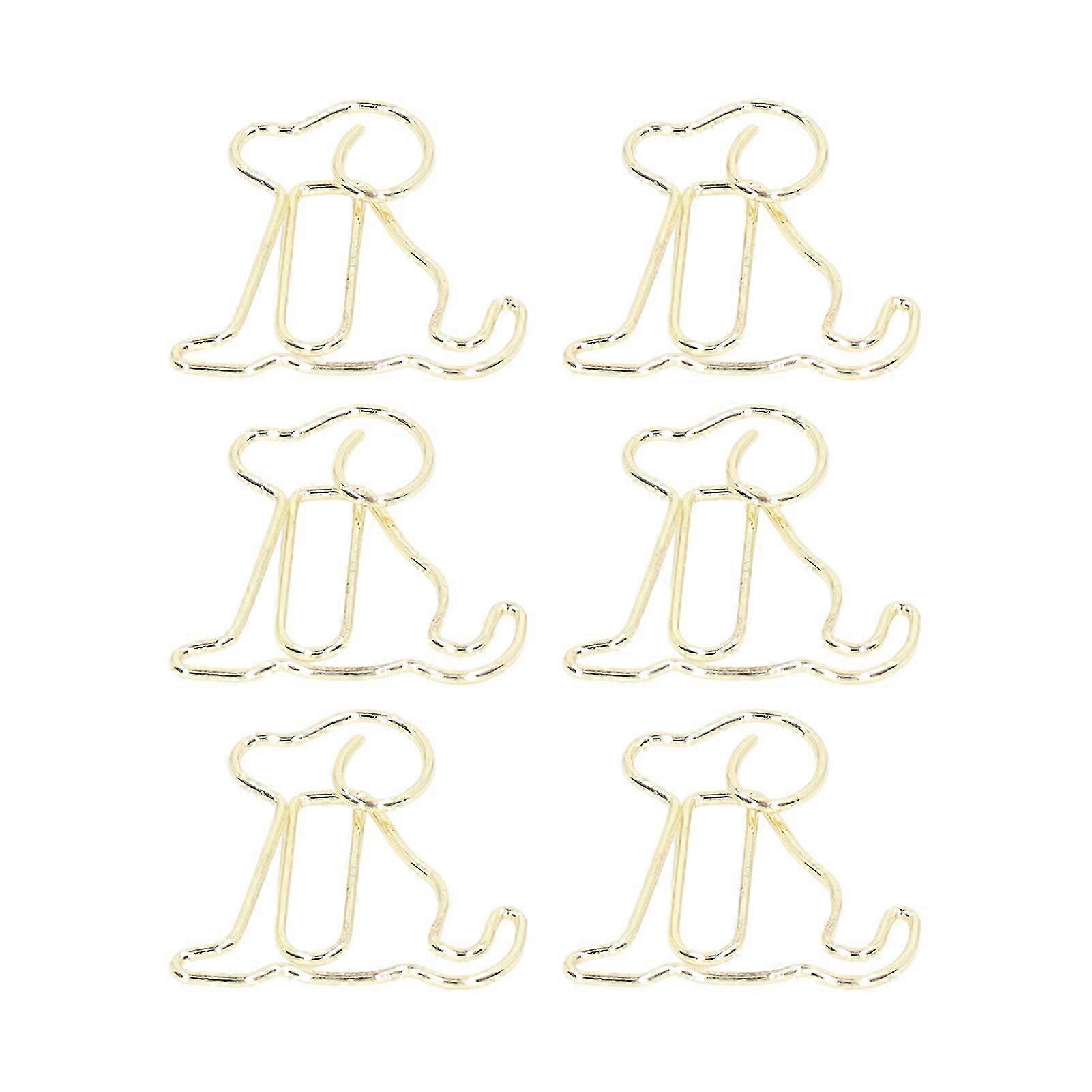 100Pcs Gold Metal Paper Clips Rustproof Plating Lightweight Clips