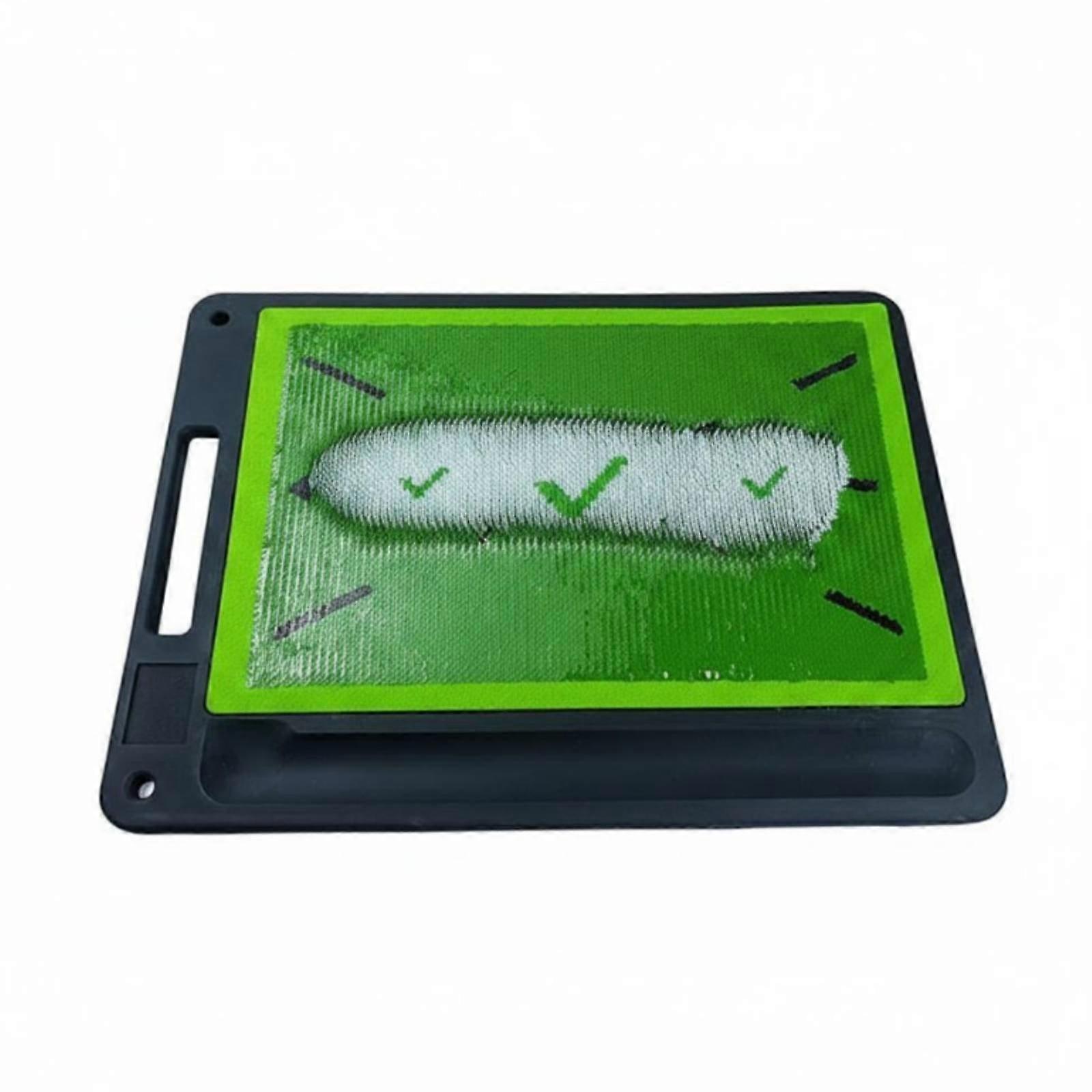 Sequin Golf Hitting Mat Portable Golf Stroke Pattern Mat Rubber Base Stroke