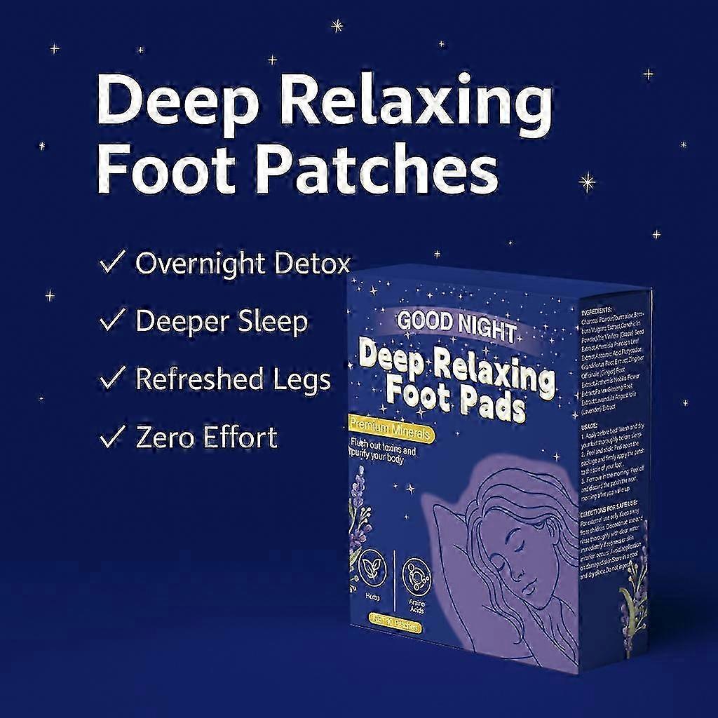 Good Night Deep Relaxing Foot Pad, Deep Sleep Patch Natural Sleep Patch-Sleep Aid Patch