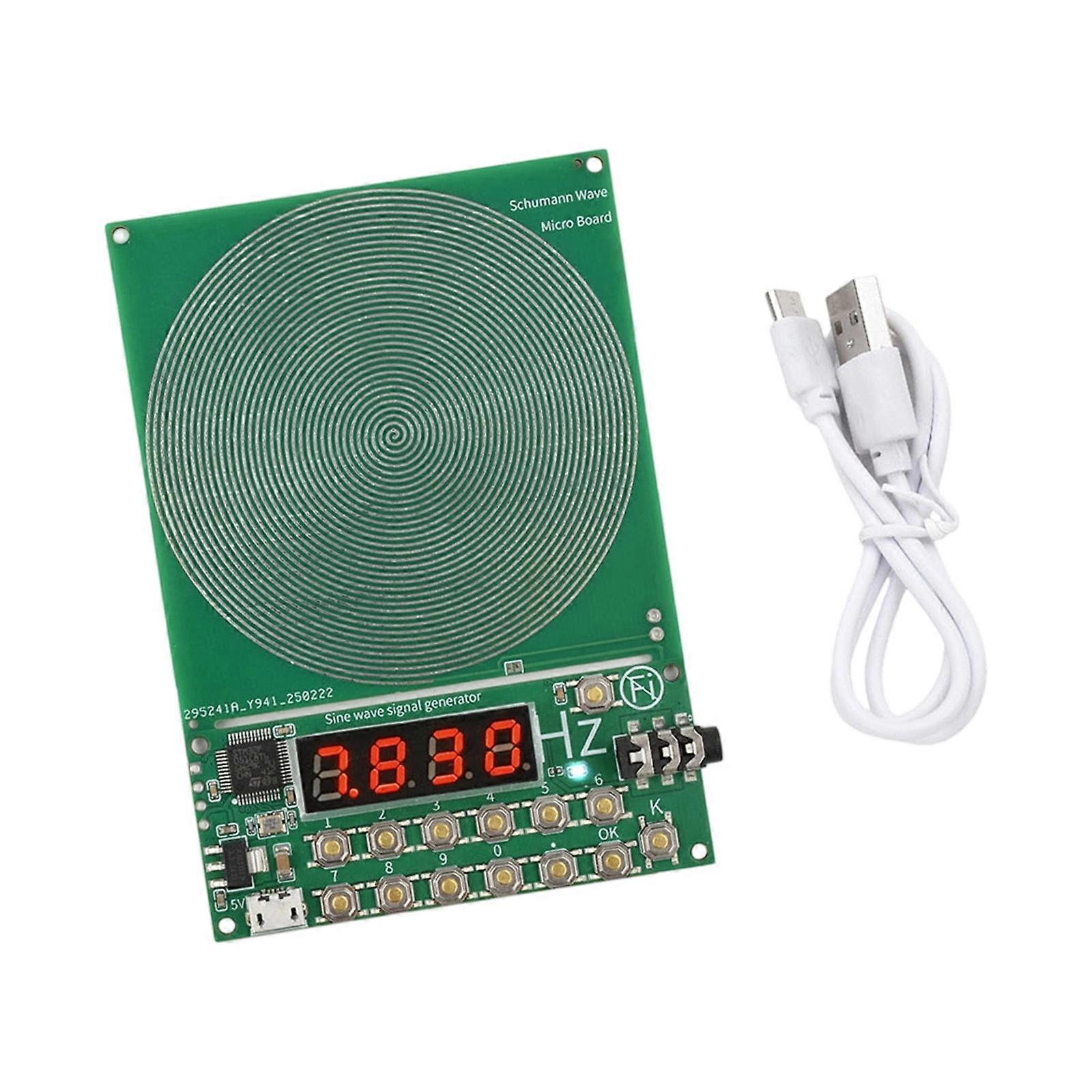 3.5Mm Output Signal Generator Board with Digital Readout, USB Input and Front Key Control for Electronics Work Multicolor