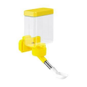 Bebedouro para pássaros com enchimento superior e sistema anti-gotejamento, ideal para pequenos animais como pássaros, coelhos, hamsters e porquinhos-da-índia.