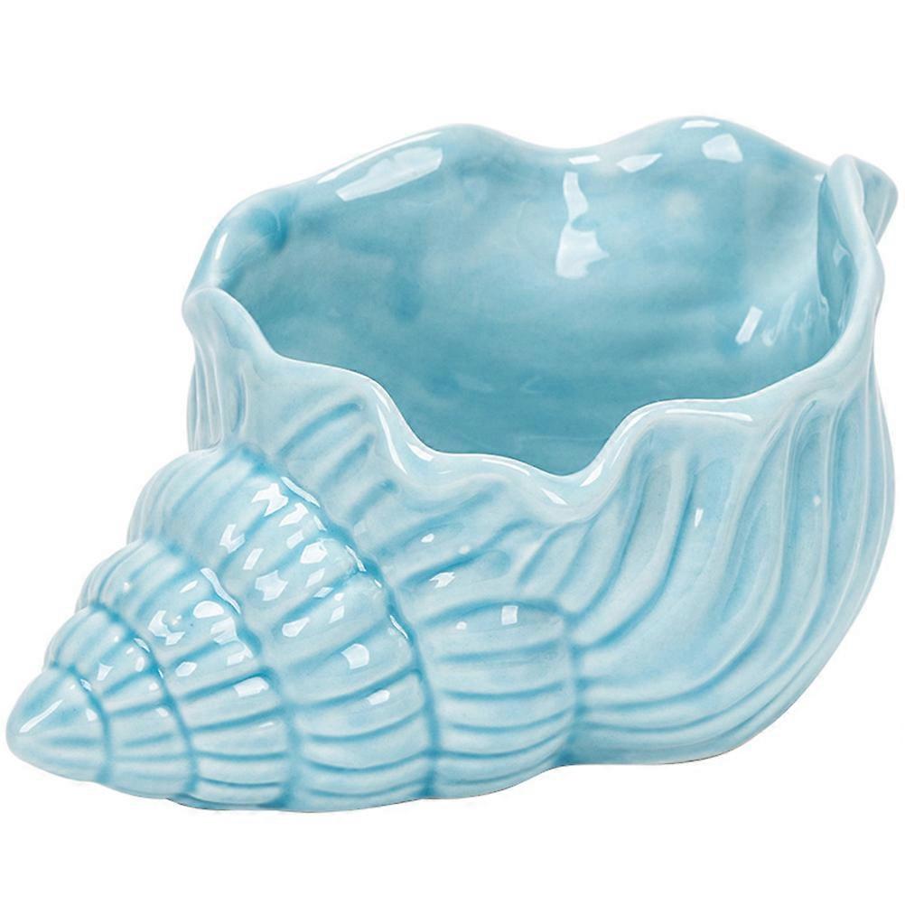 Ceramic Conch Ashtray for Office Use with Surface