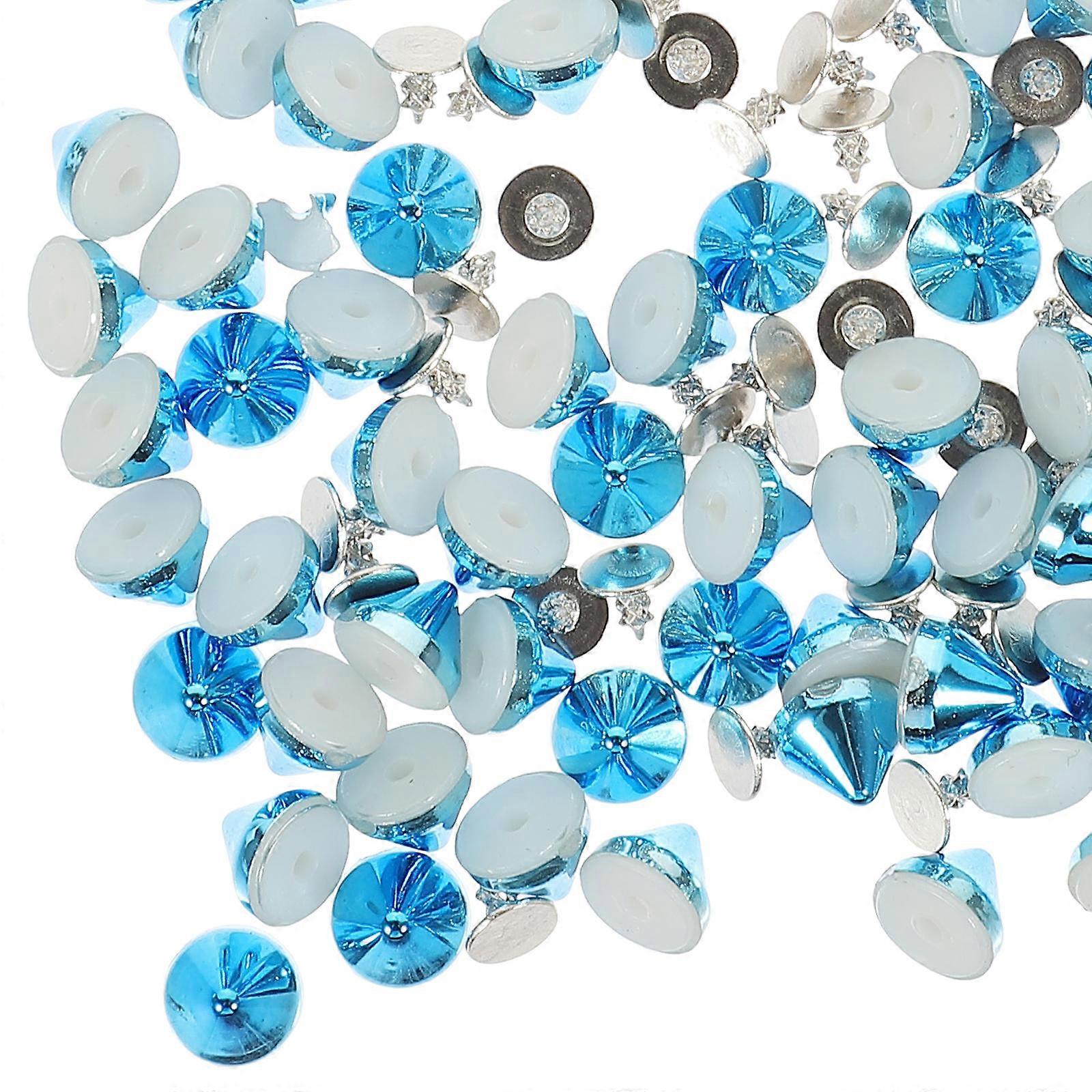 Plastic Rivets Sharp Tip Studs for Crafting DIY Use 100Pcs