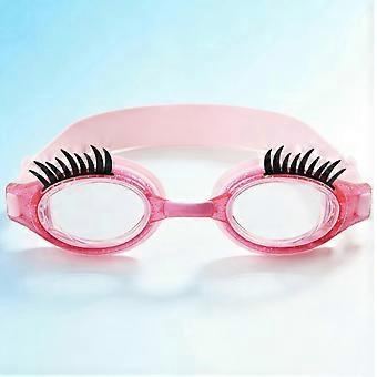Schwimmbrille für Mädchen, beschlagfrei, auslaufsicher, für erwachsene Damen und Frauen, zum Schwimmen im Freien, hellrosa
